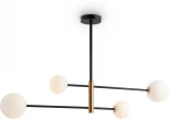 Потолочная люстра ярусная на штанге Freya Sphirity FR5376CL-04B (220V, шарики)