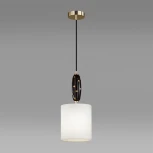 Подвесной светильник Odeon Light Pollen 5424/1 золотой/черный/белый/металл/керамика/ткань E14 1*40W (220V, на проводе, круглые)