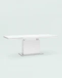 Стол обеденный Stool Group Глазго раскладной 160-215*90 глянцевый белый УТ000003499