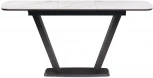 Стол на тумбе Woodville Петир 120х80х75 белый мрамор / графит / темный камень 532376