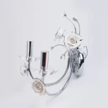 Бра Abrasax 2031/2(chrome) (220V, свеча, цветы, розы)