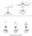Светильник встраиваемый Crystal Lux CLT 063 063C1 WH (220V, круглые)