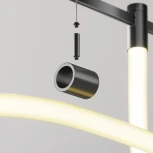 Потолочный коннектор с тросовым подвесом Tau в шинопровод Maytoni Tau TRA154CSW-1B