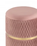 Пуф Джесси с ящиком велюр розовый УТ000036066