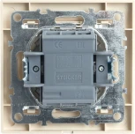 Переключатель одноклавишный (слоновая кость) Stekker Эрна 39618