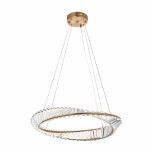Подвесной светильник Arte Milano Venezia 318033/D600 BS (регулировка яркости, LED, 220V, хрусталь, пульт управления, на тросе, круглые)