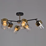 Потолочная люстра на штанге Reluce 11555-0.3-06 BK+FGD