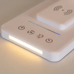 Офисная настольная лампа с беспроводным ЗУ складываемая Arte Lamp William A5122LT-1WH (LED, сенсорный выключатель)