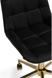 Компьютерное кресло Notta Честер черный (california 999) / золото 533181