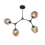 Потолочная люстра на штанге Vitaluce V4598-1/4PL (220V, шарики)