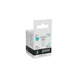 Лампочка светодиодная GU10 5,5 Вт 450 lm 4100K нейтральное белое свечение Gauss Elementary 13626