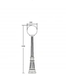 Наземный фонарь Oasis Light 88211S Bl