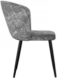 Стул DikLine 347 микровелюр M13 светло-серый, ножки черные