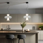 Подвесной светильник Eurosvet Titania 40028/1 LED белый (220V, на тросе, круглые)