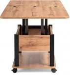 Стол-трансформер Woodville Виват дуб вотан / черный 490591