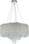 Подвесная люстра (12051/12P Chrome) Indigo Giulietta V000600 (220V, хрусталь, подвески, на тросе, круглые)