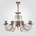 Подвесная люстра Eurosvet Tomas 60018/8 черный с золотом