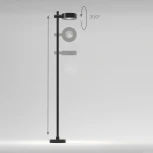 Уличный наземный светильник светодиодный Elektrostandard Feature 35172/F черный