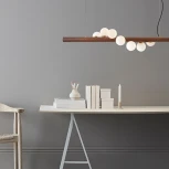 Подвесной светильник Velta Тёмное Дерево ImperiumLoft Velta01 (151254-26) (220V, на тросе, шар)