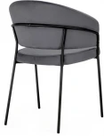 Стул Woodville на металлокаркасе Лео антрацитовый / черный 528456