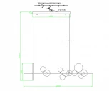 Подвесной светильник Kink Light Иона 09408-10,19 (220V, на тросе, шарики, кольцо)