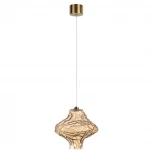 Подвесной светильник светодиодный Odeon Light Ordi 5108/3LA антич.бронза/янтарный металл/стекло LED x 3W 4000K (220V, на проводе)