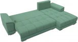 Диван угловой НордСтар правый угол (Зеленый/Рогожка) Лига Диванов арт.123501