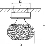 Потолочный светильник круглый Lightstar Monile Top 160302 (220V, хрусталь)