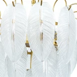 Подвесная люстра Arte Lamp Evie A4052LM-6SG (220V, на цепи, листья)