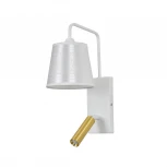 Бра с спотом и выключателем Escada Comfy 598/1A White/Brass (220V)