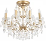 Потолочная люстра на штанге Crystal Lux MONTANA PL9 (220V, подвески, подсвечник, свеча)