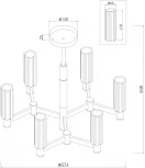Потолочная люстра Freya Ambra FR5167PL-06BS