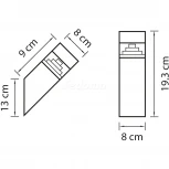 Настенный светильник уличный Lightstar Raggio 377605