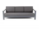 Диван трехместный, каркас из алюминия, ткань Savana Graffit 4SIS Гранада GRA-S3-001 D-grey