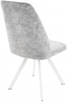 Стул Сильвио, Белый муар/Диджитал силвер, Аврора