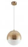Подвесной светильник Crystal Lux Optima SP1 GOLD D200 (220V, на проводе, шар)