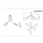 Потолочная люстра Evoluce Marea SLE106002-06
