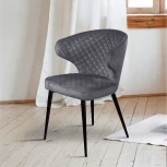 Стул Top Concept Richard ромб, бархат серый 27