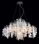 Подвесная люстра Crystal Lux Tenerife SP9 SILVER (220V, на тросе)