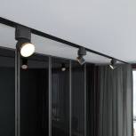 Трековый светильник Elektrostandard Impact 85514/01 чёрный матовый/золото 10W 4200K однофазный (LED, 220V, круглые)