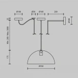 Подвесной светильник Maytoni Basic colors MOD168PL-01B (220V, на проводе)