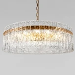 Подвесная люстра Loft It Nevada 10297/800 French gold (220V, хрусталь, на цепи, круглые)