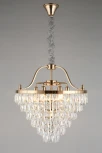 Подвесная люстра каскадная Aployt Gerta APL.725.13.07 (220V, хрусталь, на цепи)