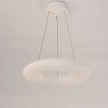 Подвесная люстра RGB Citilux Стратус Смарт CL732A520GS (LED, 220V, умный дом - Алиса, Маруся, Сири, на тросе, кольцо)