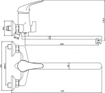 Смеситель Olive'S Leon 04221LN универсальный