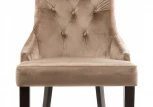 Обеденный стул Woodville Elegance dark walnut / fabric beige 11138
