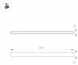 светильник магнитный MAG-MICROCOSM-STRIP-L600-10W Day4000 (BK, 100 deg, 24V) (Arlight, IP20 Металл) 043268