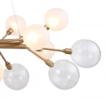 Подвесная люстра Favourite Babylon 2515-12P (220V, на тросе, шарики, молекулы)