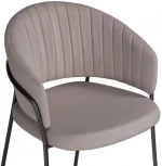 Стул Woodville на металлокаркасе Лео капучино / черный 528454