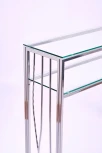 Консольный стол AllConsoles 1122-CS clear серебряный